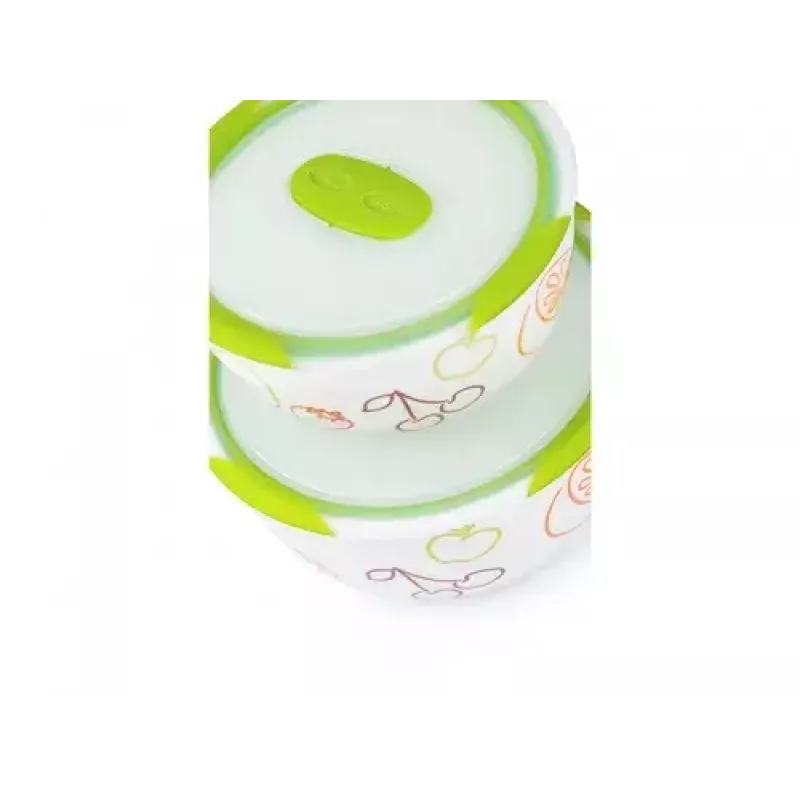 Oursson BS4781RC/GA set di insalatiere in ceramica, verde mela