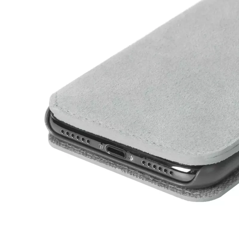 Custodia a libro Krusell Broby 4 Card SlimWallet per iPhone X/XS grigio