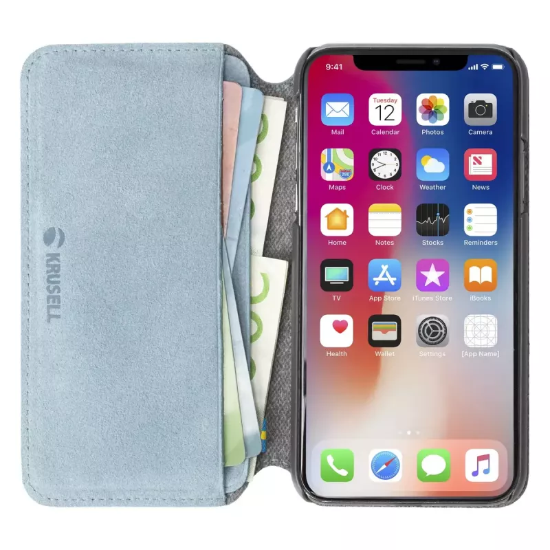 Custodia a libro Krusell Broby 4 Card SlimWallet iPhone X/XS