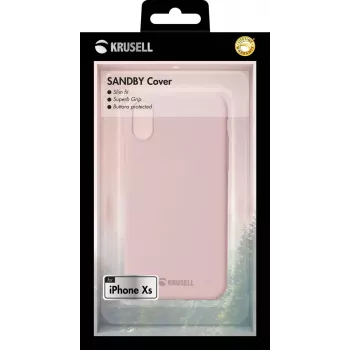 Cover Krusell iPhone X/XS rosa