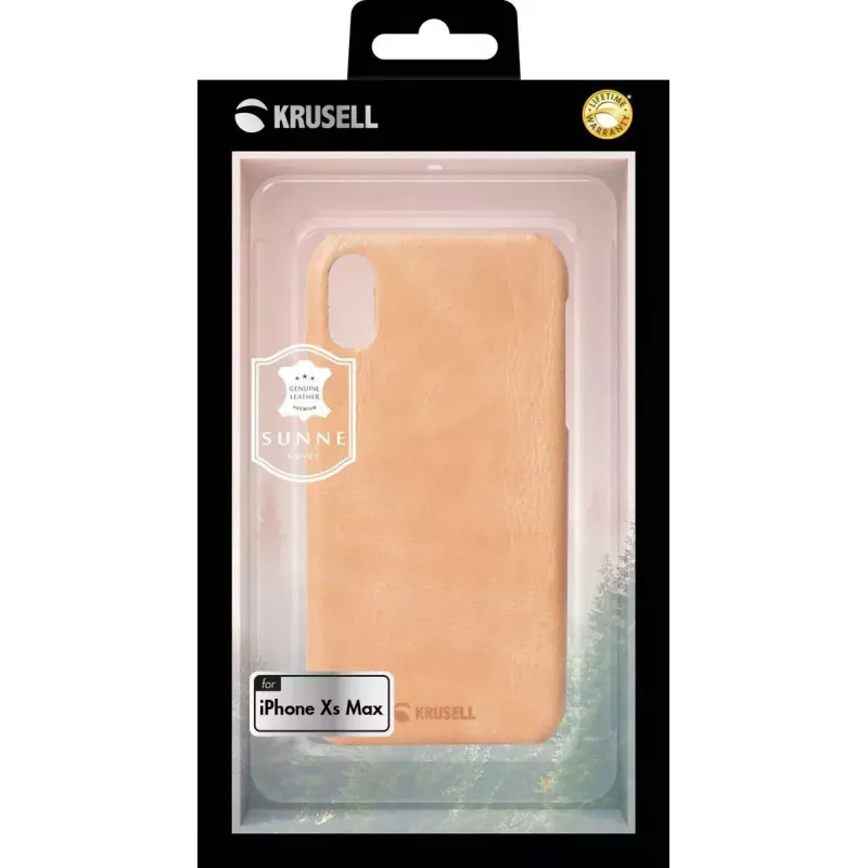 Cover Krusell Sunne iPhone XS Max 16,5 cm beige