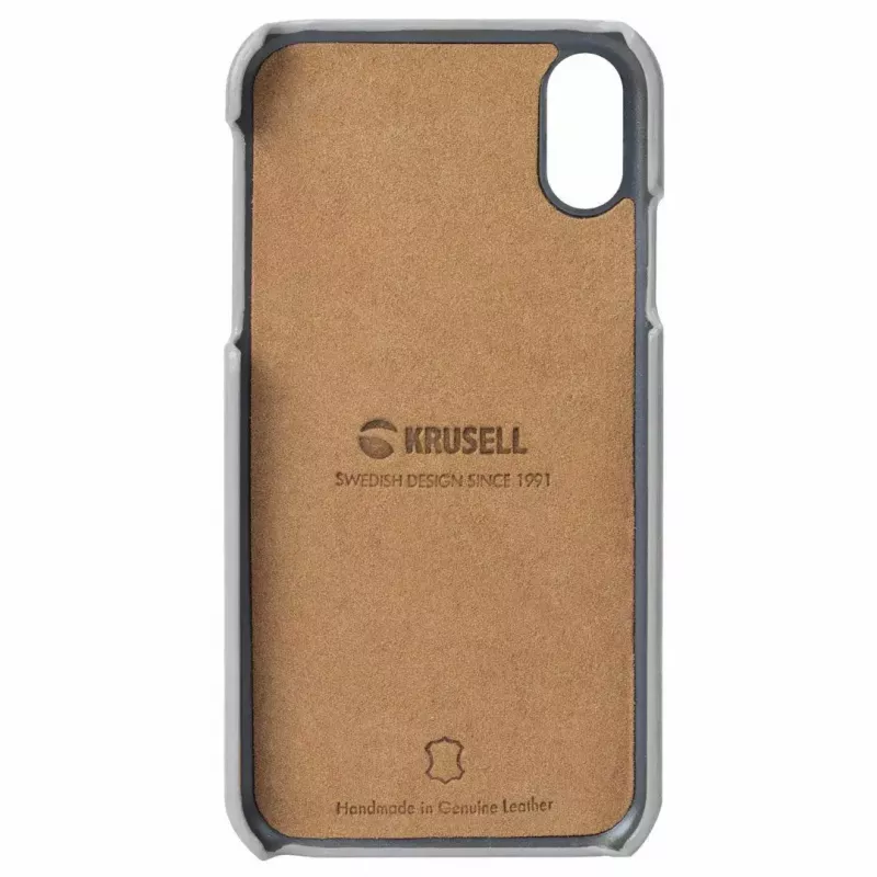 Custodia protettiva Krusell Sunne per Apple iPhone XS vintage grigio