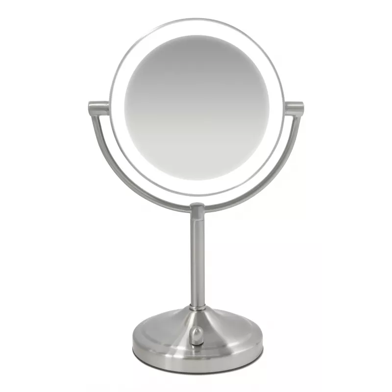 HoMedics MIR-8150-EU specchio da trucco da appoggio rotondo acciaio inox