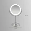HoMedics MIR-8150-EU specchio da trucco da appoggio rotondo acciaio inox