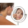 HoMedics MIR-8150-EU specchio da trucco da appoggio rotondo acciaio inox
