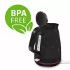 Bollitore elettrico MANTA KTL9230B 1.7L 2200W nero, corpo in plastica, controller Strix, indicatore del livello dell'acqua