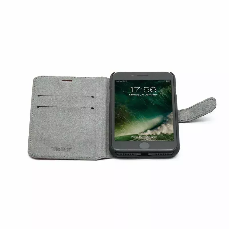 Custodia a libro Tellur TLL184031 per iPhone 7 nero rosso