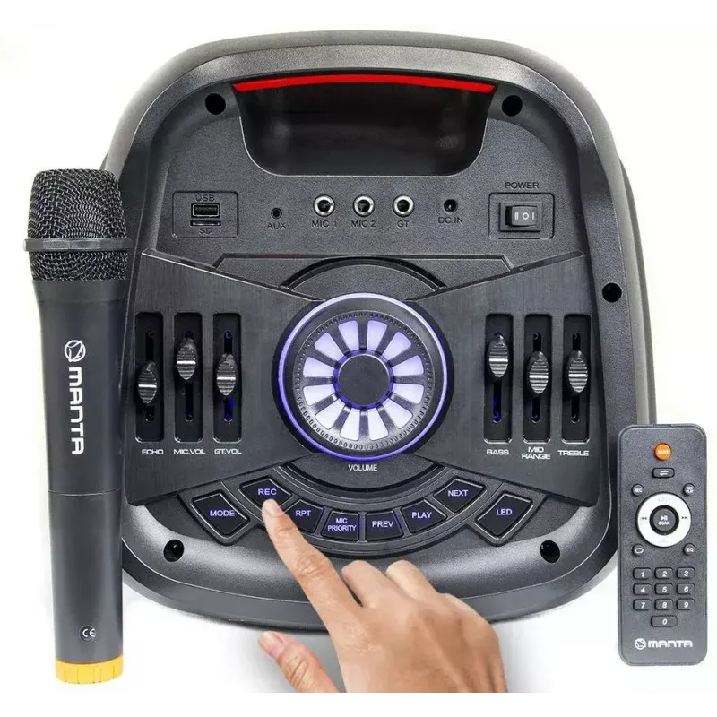 Altoparlante Bluetooth portatile MANTA SPK5310 PRO 20W – wireless, ricaricabile, supporto TWS