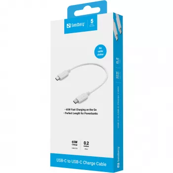Cavo di ricarica USB-C Sandberg 136-30 0,2 m 65 W