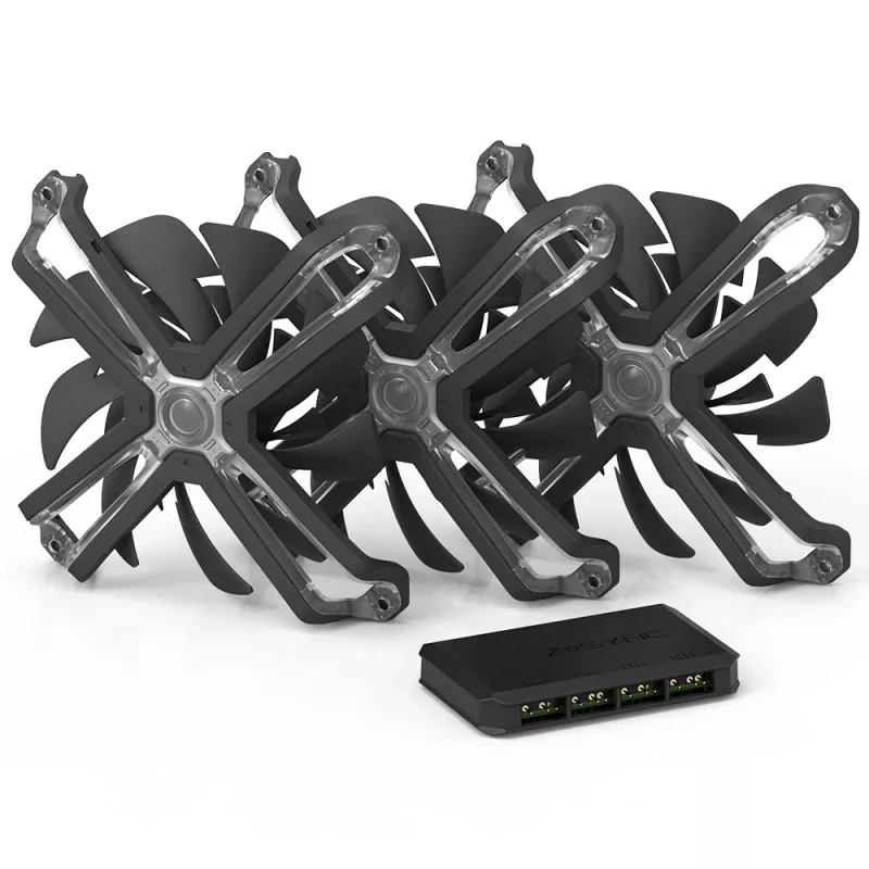 Sistema di raffreddamento per computer Zalman ZM-SF120A3 ventola per case 12 cm nero