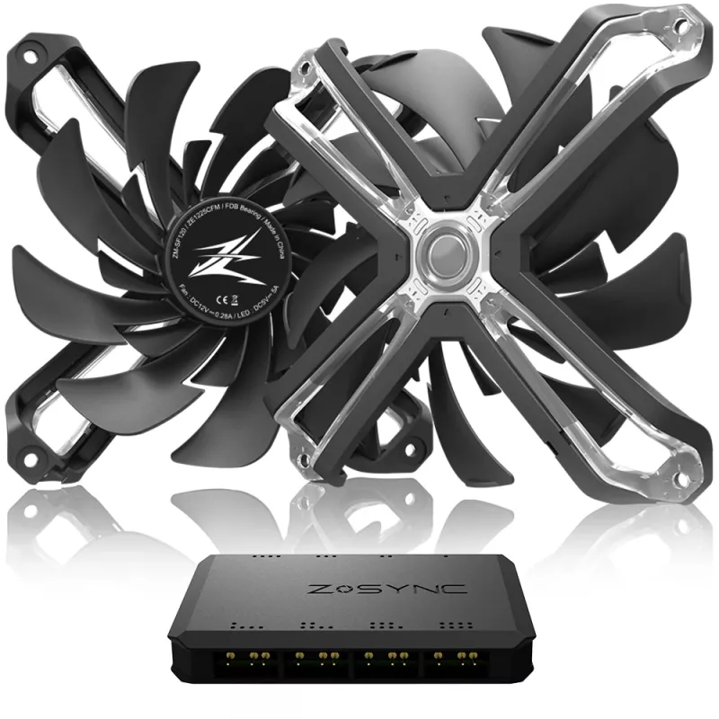 Sistema di raffreddamento per computer Zalman ZM-SF120A3 ventola per case 12 cm nero