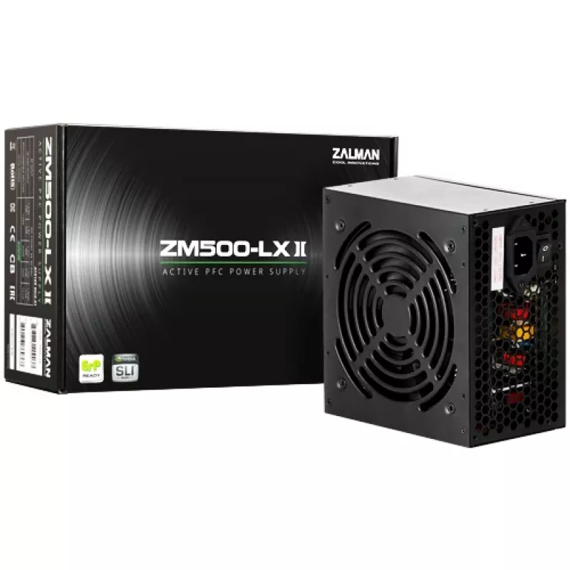 Alimentatore Zalman ZM500-LXII 500 W 20+4-Pin ATX ATX nero