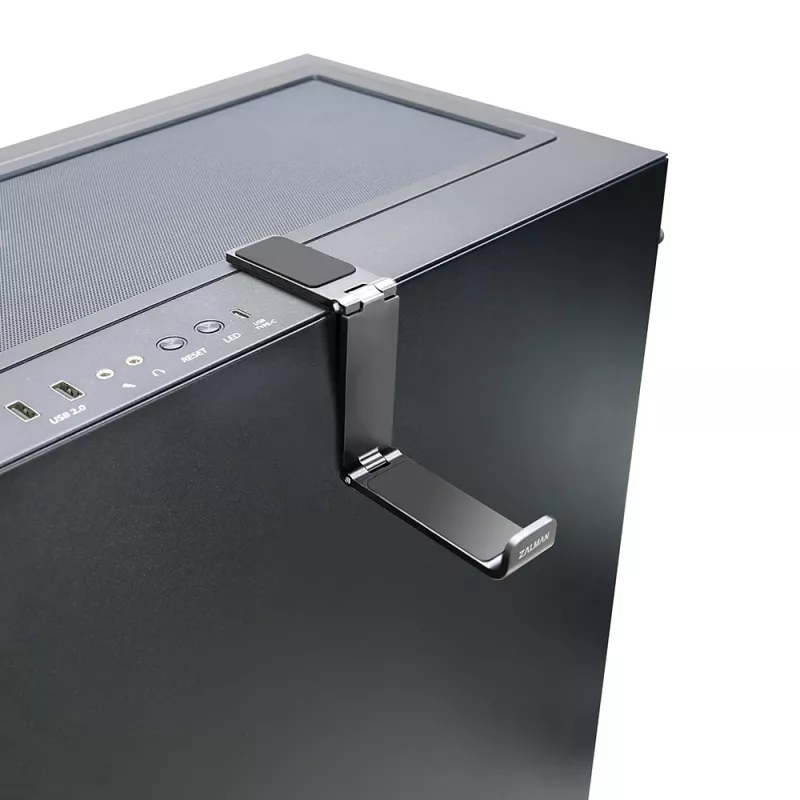 Supporto per cuffie Zalman ZM-FH10 BK alluminio gomma acciaio nero