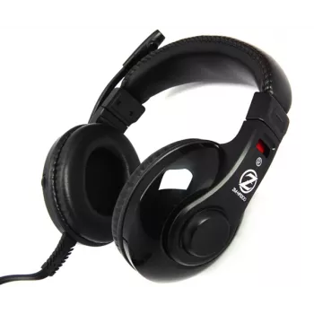 Cuffie con microfono Zalman ZM-HPS200 con cavo archetto gaming nero