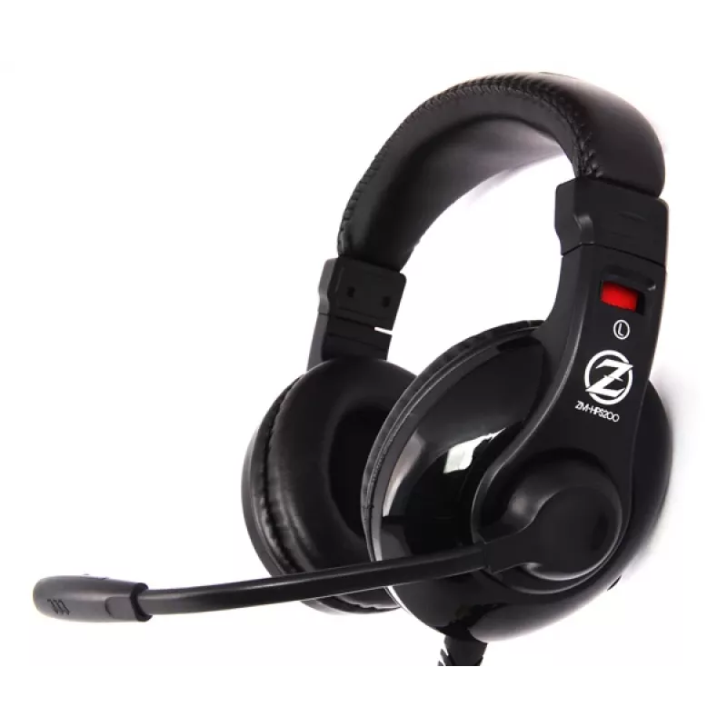 Cuffie con microfono Zalman ZM-HPS200 con cavo archetto gaming nero