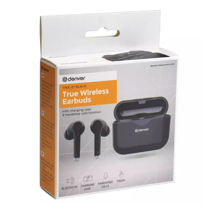 Cuffie con microfono Denver TWE-37 nero