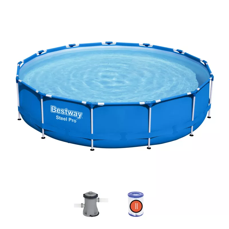 Piscina con struttura Bestway Steel Pro 13' x 33 inch / 3,96 m x 84 cm capacità 8680 L