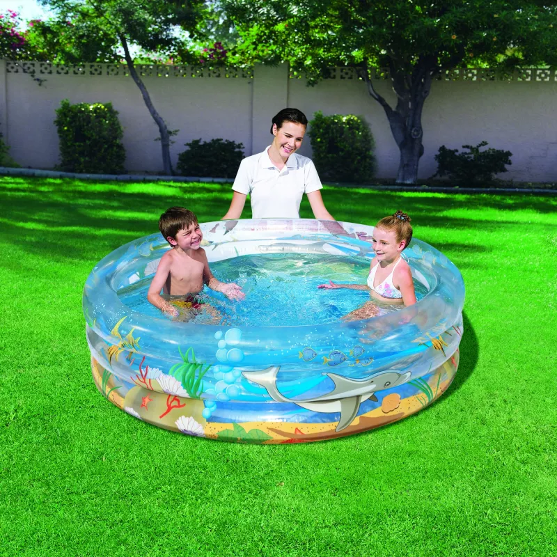 Piscina gonfiabile Bestway trasparente Seeleben piscina Φ1,5m x H53cm