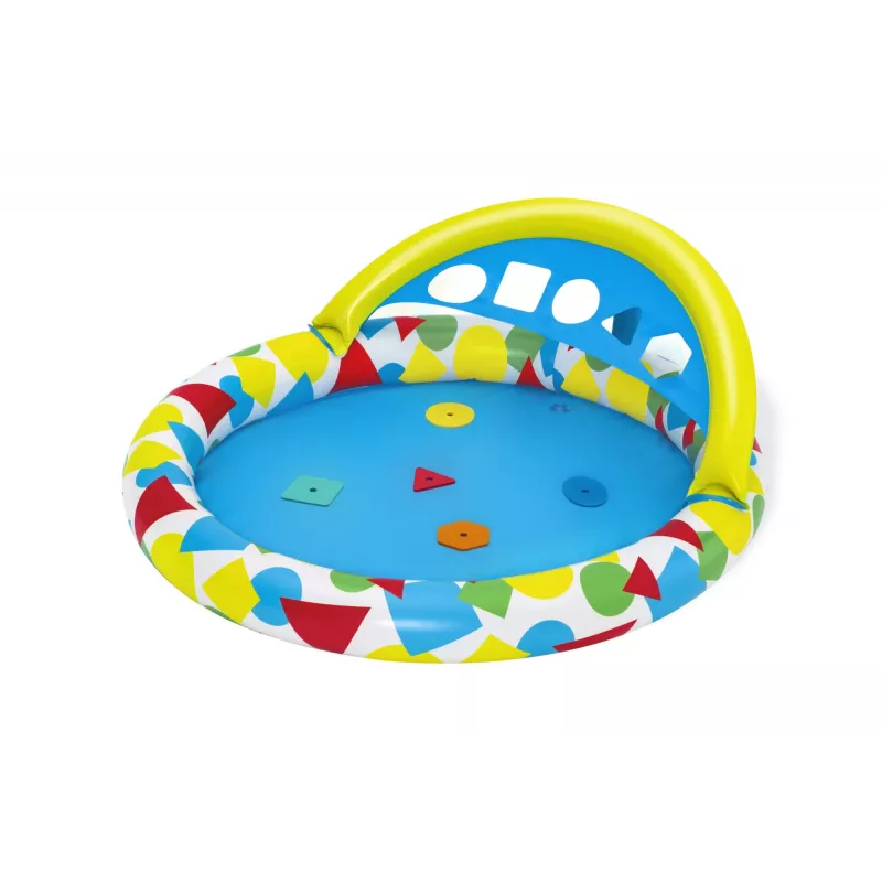 Bestway 52378 Splash & Learn piscina per bambini con tettuccio, 45 l, 117 x 120 x 117 cm