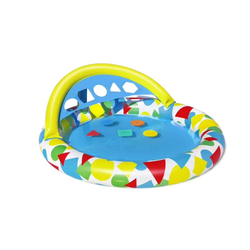 Bestway 52378 Splash & Learn piscina per bambini con tettuccio, 45 l, 117 x 120 x 117 cm