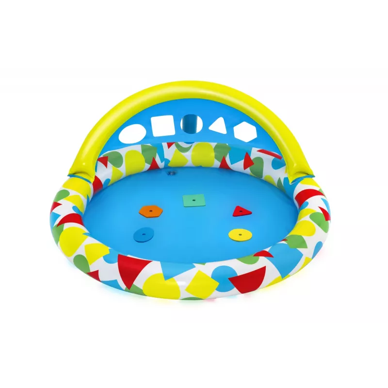 Bestway 52378 Splash & Learn piscina per bambini con tettuccio, 45 l, 117 x 120 x 117 cm