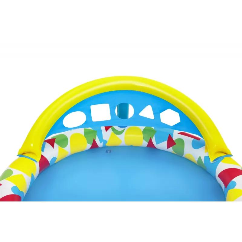 Bestway 52378 Splash & Learn piscina per bambini con tettuccio, 45 l, 117 x 120 x 117 cm