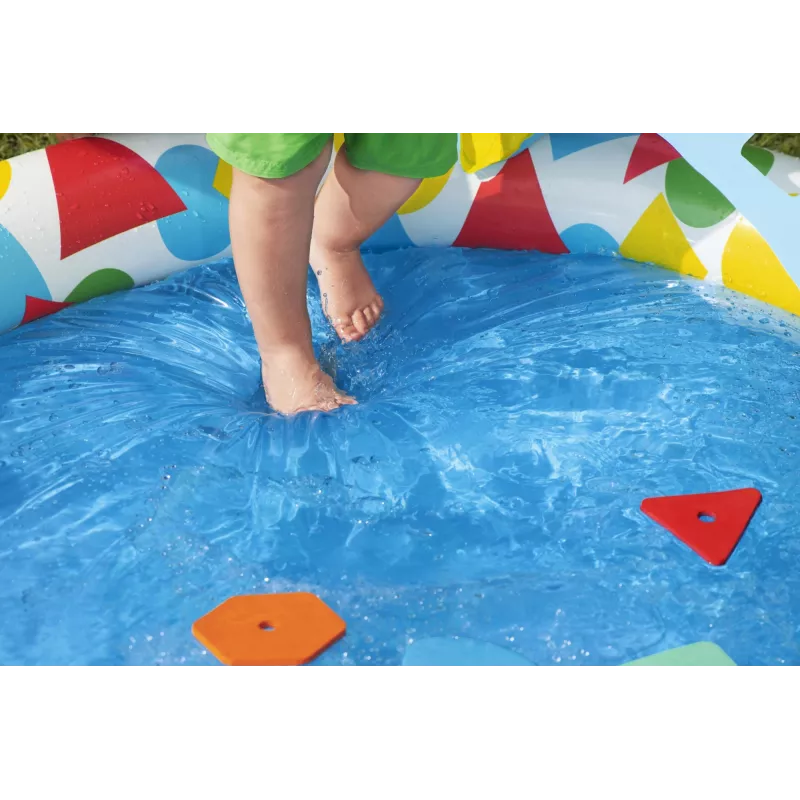 Bestway 52378 Splash & Learn piscina per bambini con tettuccio, 45 l, 117 x 120 x 117 cm