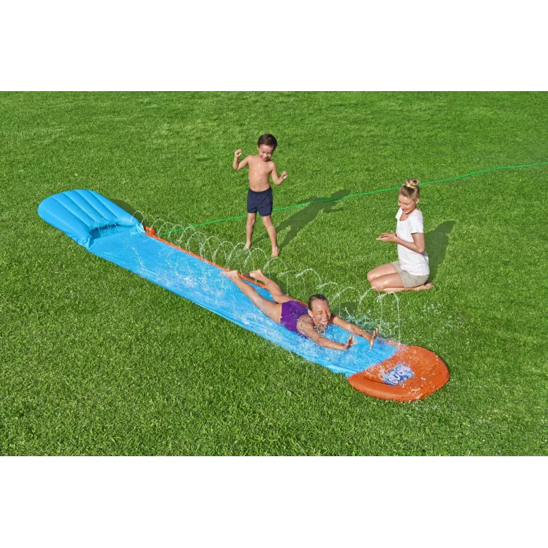 Scivolo d'acqua da giardino Bestway H2OGO! Tsunami Splash Ramp Single Slide 4,88 m