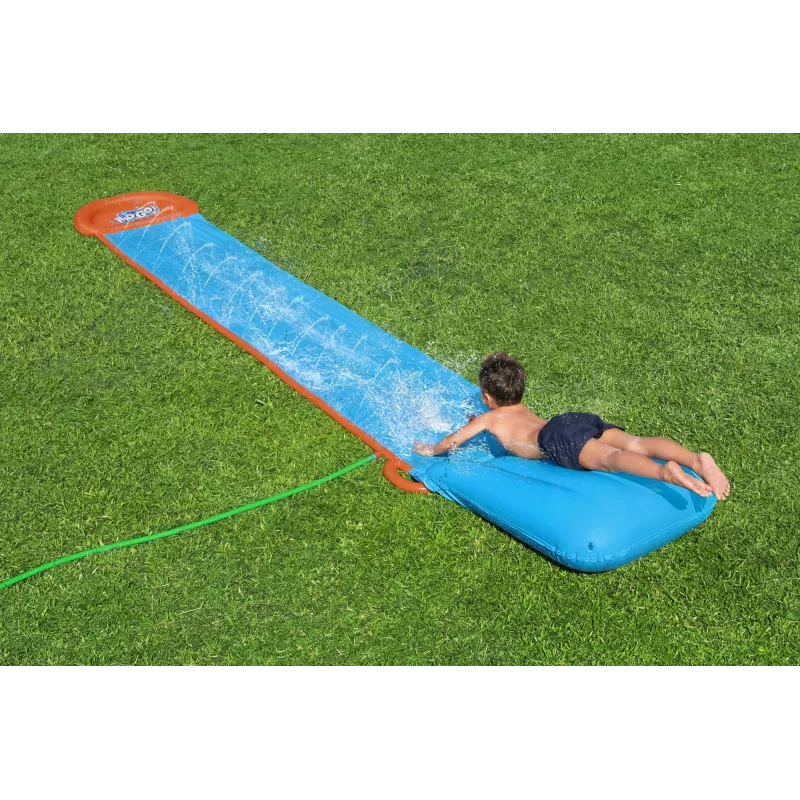 Scivolo d'acqua da giardino Bestway H2OGO! Tsunami Splash Ramp Single Slide 4,88 m