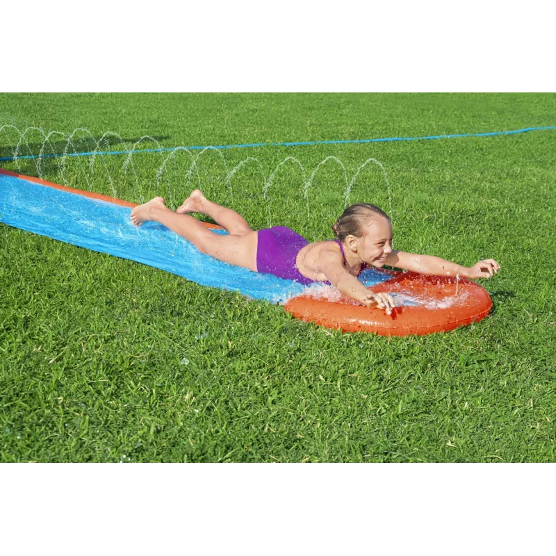Scivolo d'acqua da giardino Bestway H2OGO! Tsunami Splash Ramp Single Slide 4,88 m