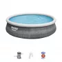 Bestway 57372 piscina fuori terra piscina gonfiabile rotonda 12362 L grigio