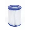 Bestway 57372 Fast Set set piscina fuori terra, rotonda, 457 x 107 cm, 12.362 l, con pompa filtro e scaletta