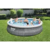 Bestway 57372 Fast Set set piscina fuori terra, rotonda, 457 x 107 cm, 12.362 l, con pompa filtro e scaletta
