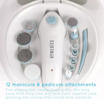 Set manicure-pediküre HoMedics MAN-3023A-EU 2 accessori plastica blu bianco