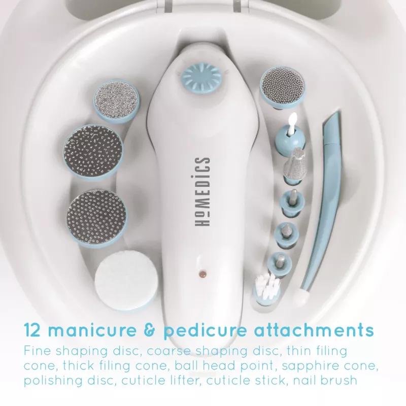 Set manicure-pediküre HoMedics MAN-3023A-EU 2 accessori plastica blu bianco