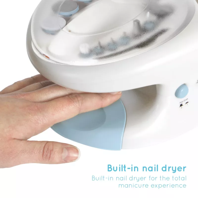 Set manicure-pediküre HoMedics MAN-3023A-EU 2 accessori plastica blu bianco