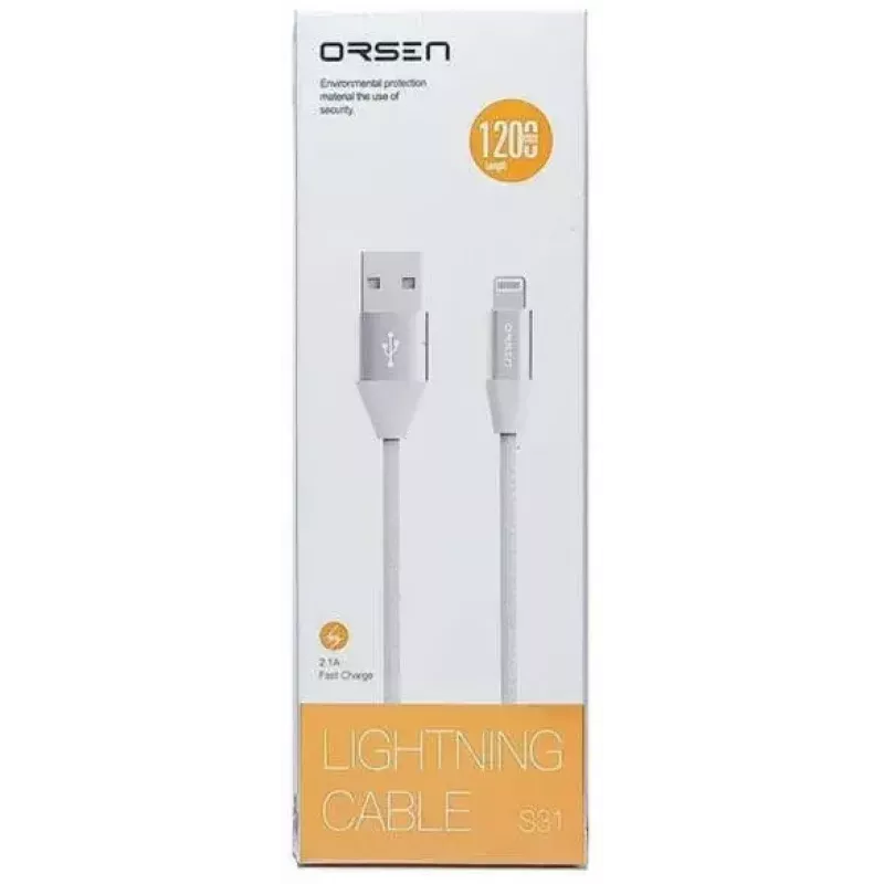Cavo dati Micro-USB Orsen S32 2.1A 1,2 m grigio