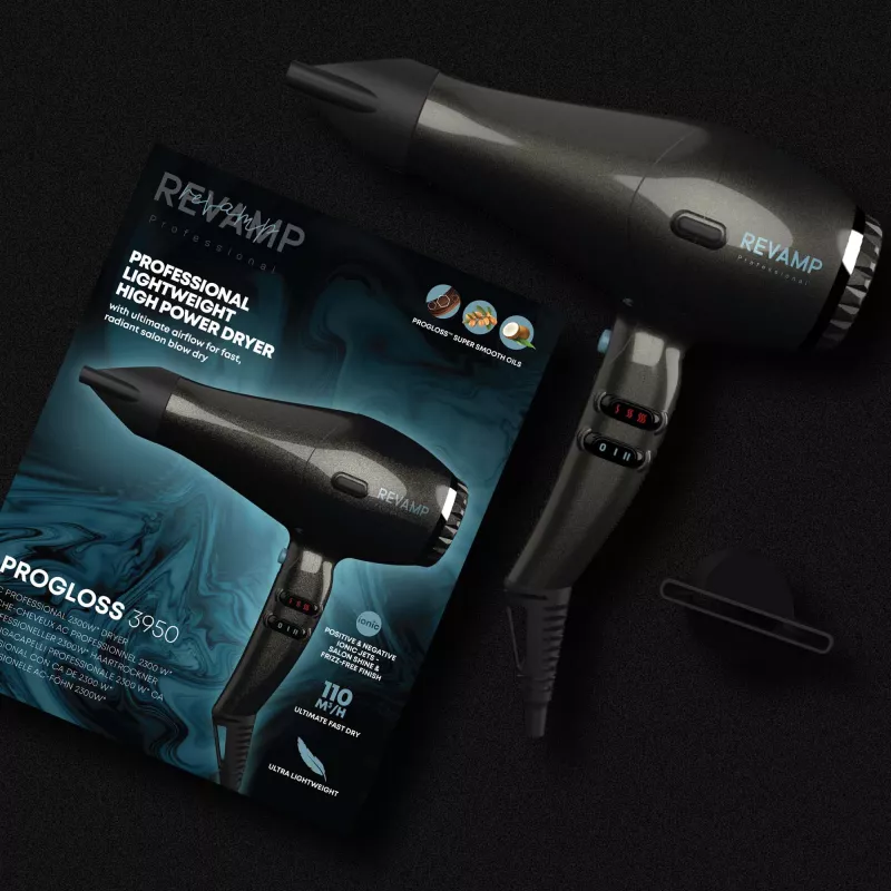 Asciugacapelli Revamp Progloss 3950 2300 W nero