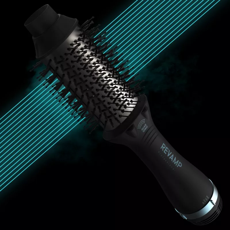 Spazzola ad aria calda Revamp Progloss Pro Define Perfect Blow Dry caldo nero 900 W 3 m