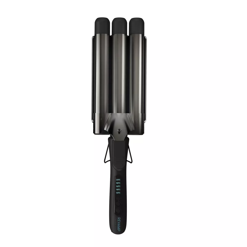 Revamp Progloss Deep Beach Waver ferro texturizzante Warm nero 3 m