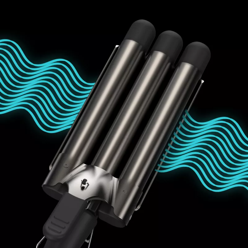Revamp Progloss Deep Beach Waver ferro texturizzante Warm nero 3 m
