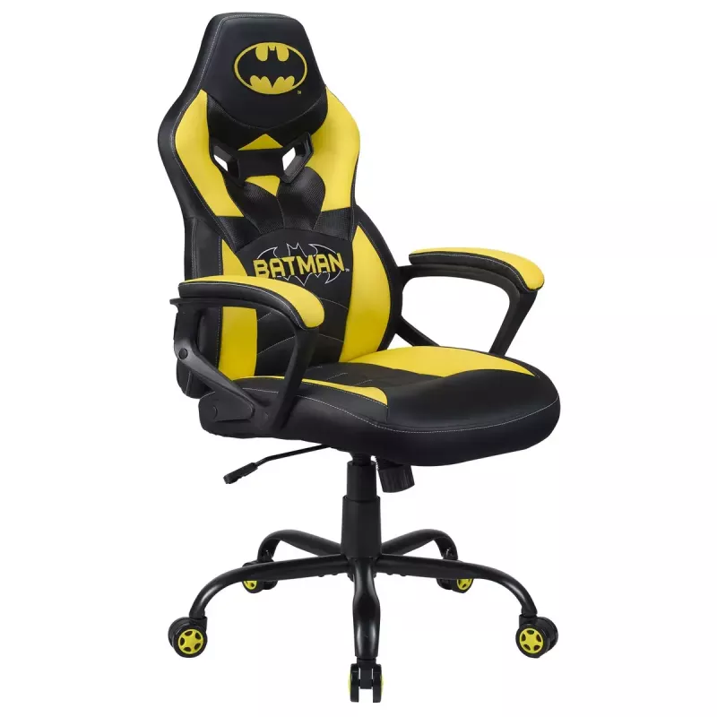 Sedia gaming PC Subsonic Batman Junior seduta imbottita nero giallo