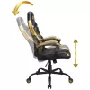 Sedia gaming PC Subsonic Junior Hogwarts seduta imbottita nero giallo
