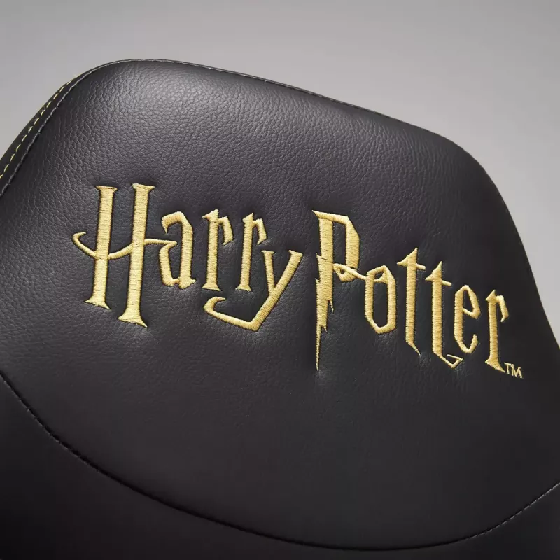 Sedia gaming PC Subsonic Junior Hogwarts seduta imbottita nero giallo