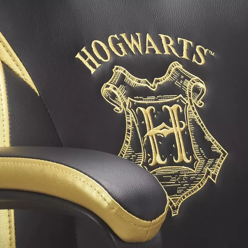 Sedia gaming PC Subsonic Junior Hogwarts seduta imbottita nero giallo