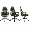 Sedia gaming PC Subsonic Junior Hogwarts seduta imbottita nero giallo