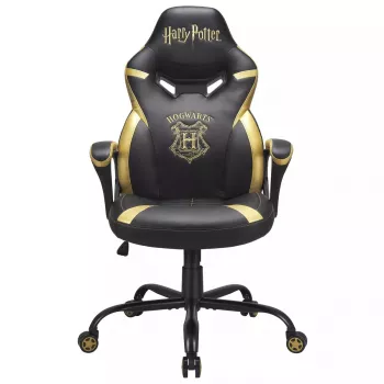 Sedia gaming PC Subsonic Junior Hogwarts seduta imbottita nero giallo