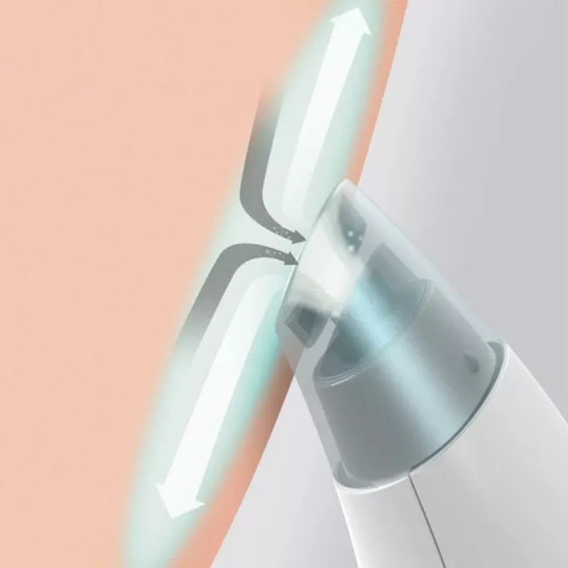 Dispositivo per la cura della pelle HoMedics FAC-HY100 idradermabrasione detergente trasparente, bianco