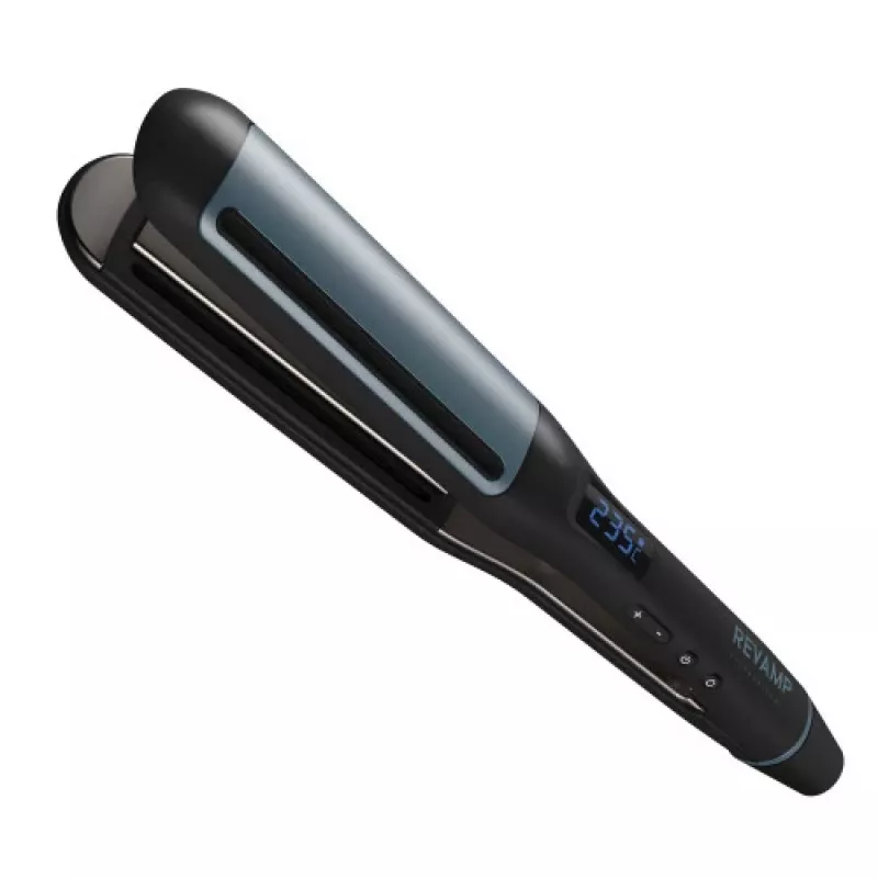 Piastra per capelli Revamp Progloss Hydro Shield X Shine nero 3 m