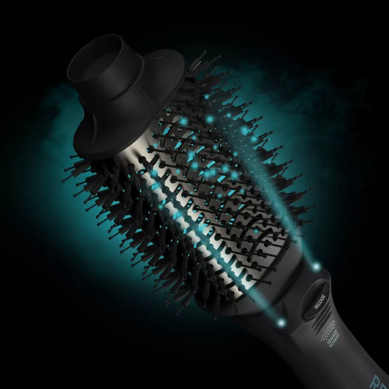 Spazzola ad aria calda Revamp Progloss Volume & Style Hot Brush nero 1000 W 3 m